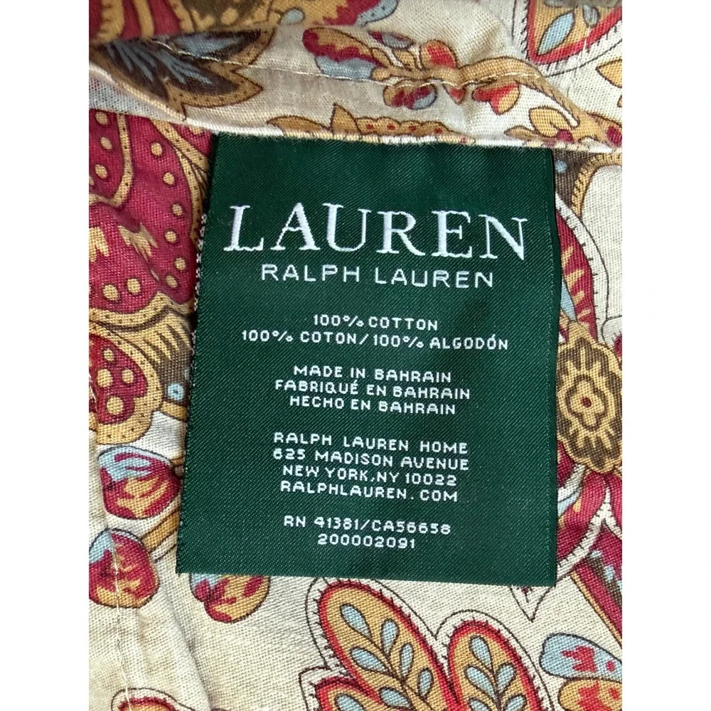 Vintage Ralph Lauren Chapman Paisley Full Queen Comforter 4 Standard Pillowcases